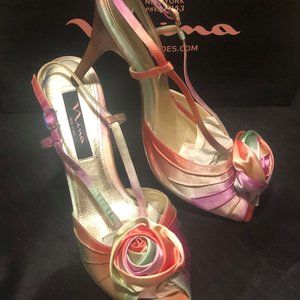 Nina Satin Tie Dye Heel